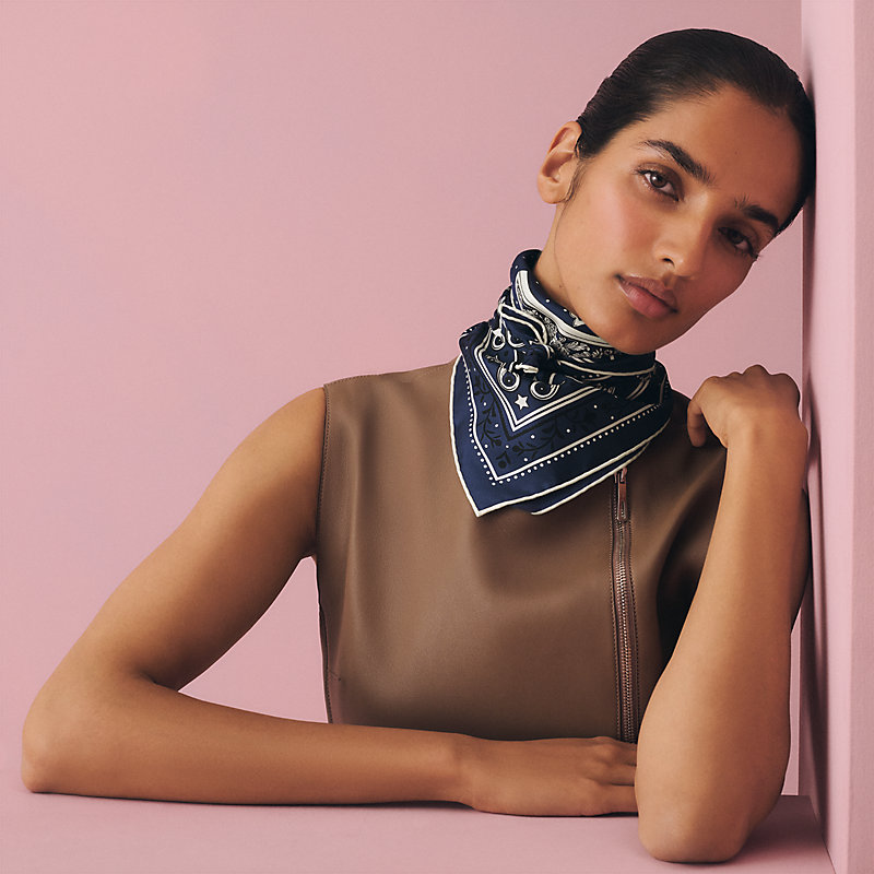 Etriers Remix bandana 55 | Hermès USA